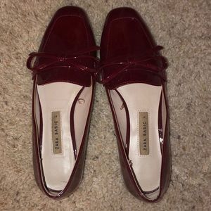 Zara Ruby Red Loafers